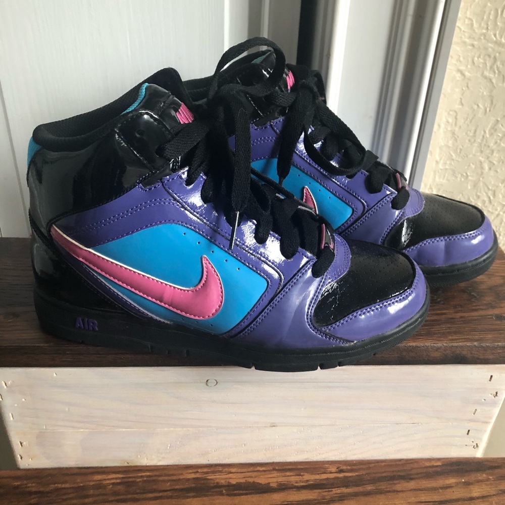 Nike women’s patent leather high tops